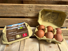 Load image into Gallery viewer, Organic Free Range Eggs Medium Half Dozen For Delivery Week Commencing 25th November 2024
